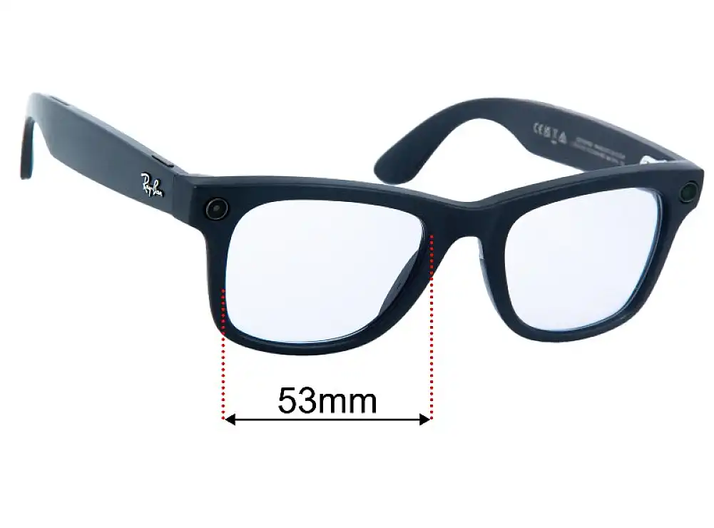 Ray-Ban  Wayfarer Gen2 RW4012 調光レンズ Ray-Ban RW4012 Meta Wayfarer (Gen 2) 53mm Replacement Lenses